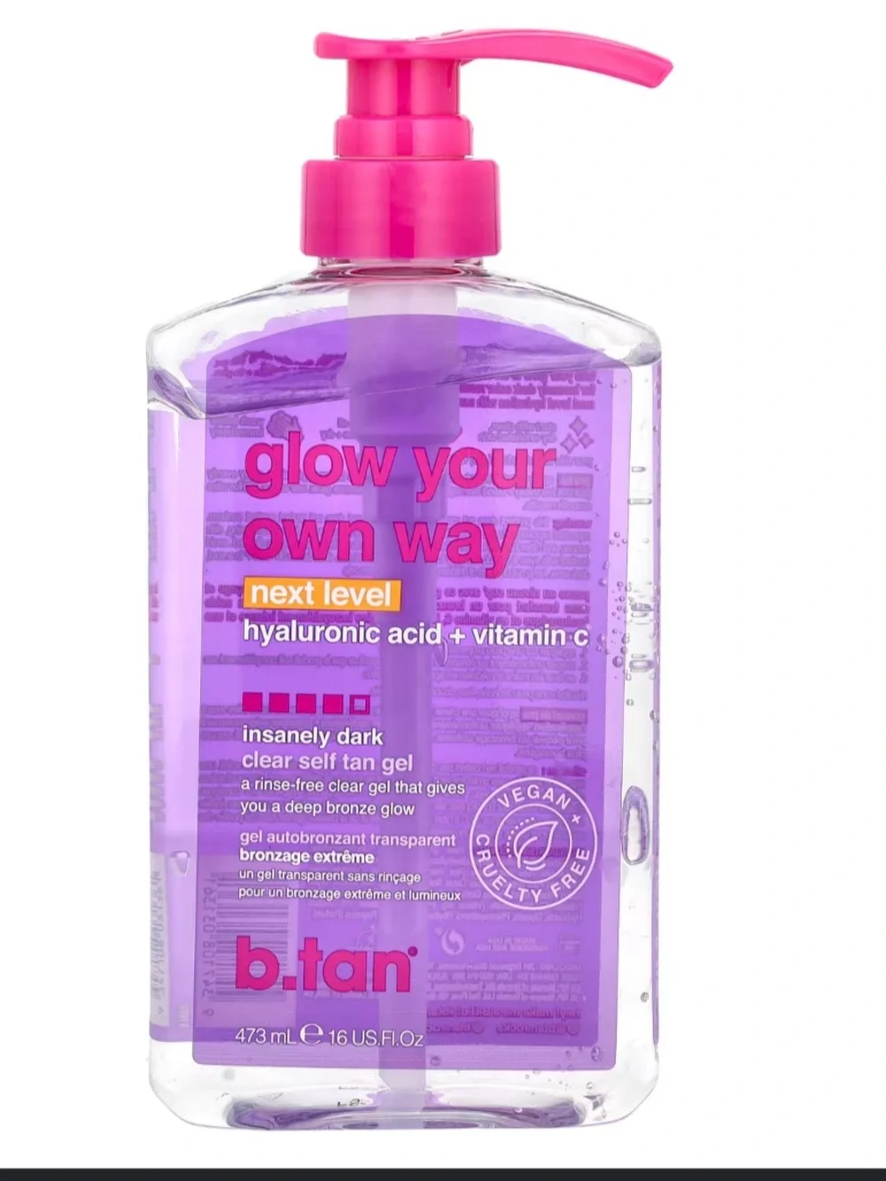 B. tan glow your own way- insanely dark